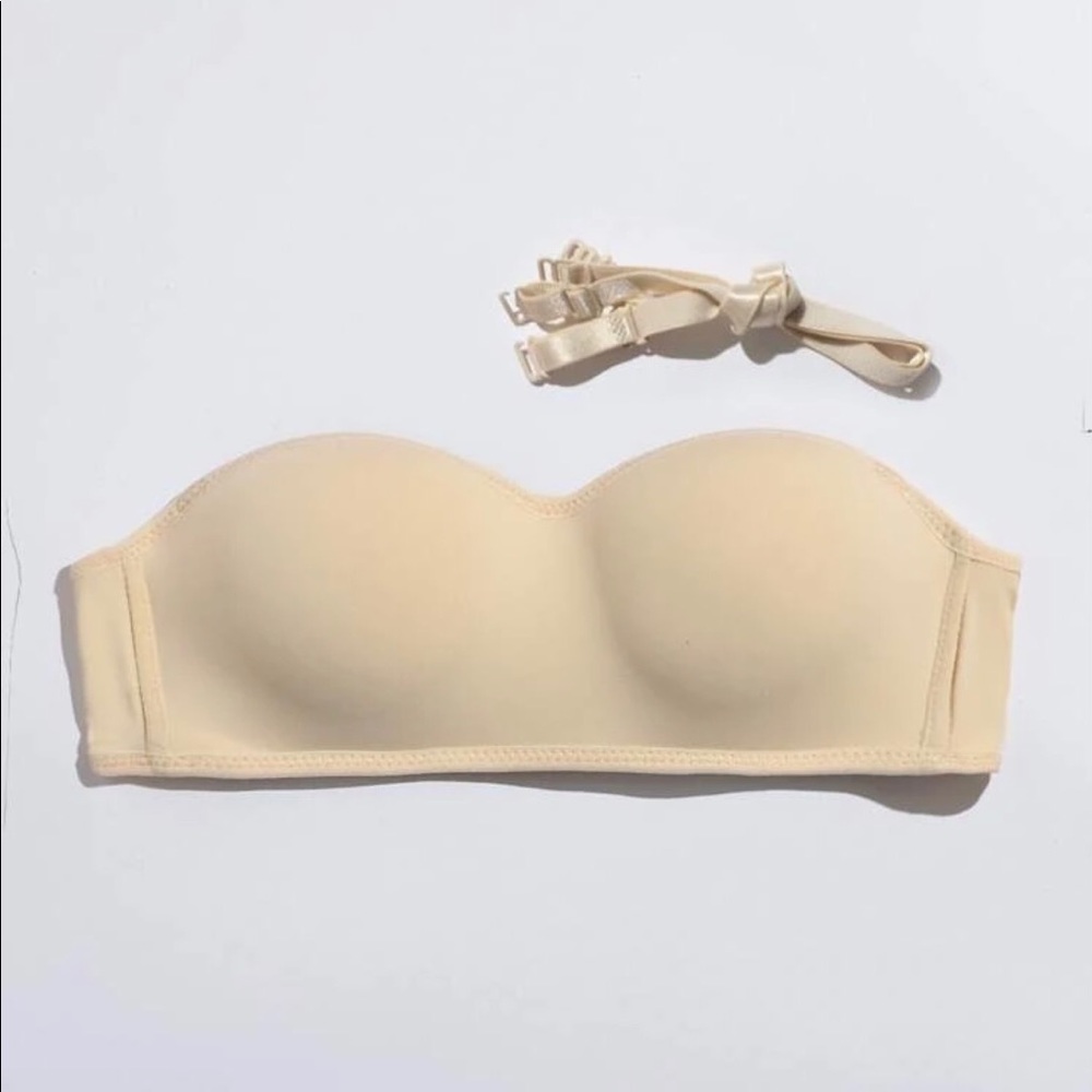 NWT Bandeau Bra Nude size L